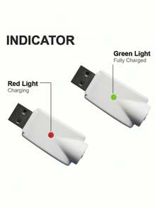 2pcs Ego 510 Thread Charger Universal USB Cable Charger For Ego Evod 510 Ego-T Ego-C Battery USB Charger - White - View 4