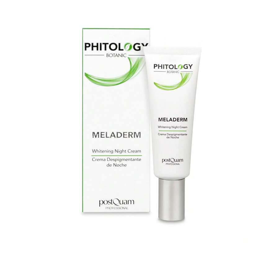 Crema Despigmentante De Noche Meladerm Con Extracto De Raíz De Sophora Japonica Phitology Botanic Postquam 50 Ml - Blanco - Ver 1