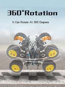 1入組兒童越野玩具車,男孩惯性滑行小車,四輪驅動可360度旋轉的自卸車,幼兒園禮物車 - 藍色 - 查看 7