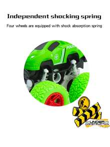 1入組兒童越野玩具車,男孩惯性滑行小車,四輪驅動可360度旋轉的自卸車,幼兒園禮物車 - 藍色 - 查看 8