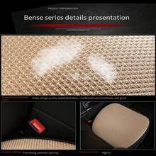 1入組冰絲透氣汽車坐墊（無靠背）,易於安裝,適用於全年四季,豪華轎車和suv通用 - 灰色 - 查看 6