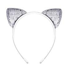 1/12pcs Cat Ear Sequined Headband Hair Accessories For Women, Cute Party/Festival Headdress,Cat Ears,Hairband,Hair Hoop Headbands - Multicolor - View 9