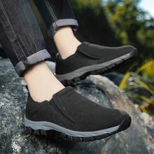 男士钢头工作鞋防砸防刺穿透气轻便耐磨鞋 - 黑色 - 查看 4