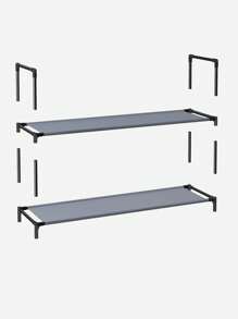 SONGMICS Scarpiera a 10 Ripiani, Scaffale Portascarpe, Organizzatore per Scarpe, 28 x 45 x 173 cm, Telaio in Metallo, Ripiani in Tessuto Non Tessuto, Corridoio, Camera da Letto, Grigio - Grigio - Visualizzare 4