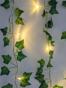 1 件 6.56 英尺/16.4 英尺/32.8 英尺装饰灯串 - 人造常绿叶 LED 灯串、装饰夜灯、室内装饰氛围灯、墙壁装饰夜灯、桌面装饰夜灯，适用于房间、酒吧、生日派对、餐厅、客厅装饰、生日礼物（不含电池） - 樹葉燈 - 查看 7