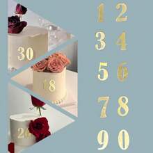 1 Set 0-9 Digital DIY Cake Topper Dessert Table Cake Decoration,