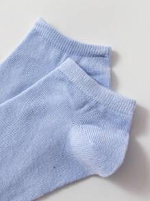 5/10 Pairs Women/Girls Short Socks, Solid Color/Floral Pattern, Odor-Resistant, Moisture-Wicking, Casual, Suitable For Students And Adults, Sports/Holidays/Daily Wear, Random Color And Style Assortment - Multicolor - View 5