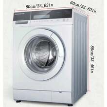 1pc Universal Lace Roller Washing Machine Cover, Sun Protection And Dustproof Cover For Haier, Midea, Siemens Washing Machines - Green - View 2