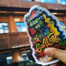 5 件收納袋,雷射切割糖果包裝可重新密封自封 3d 聚酯薄膜袋,適用於香草、糖果、防水、防臭、自封袋、收納袋 - 多色 - 查看 6