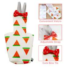 6 Pcs Bird Diapers, Washable Reusable Parrots Nappy With Waterproof Inner Layer Soft Small Pet Birds Flight Suit For Budgie Parakeet Cockatiel - Multicolor - View 3