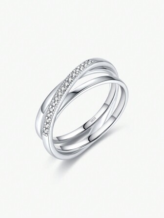 MODIAN 925 prata esterlina simples geométrica cruz linha dedo anel para mulheres moda design original presente de aniversário jóias finas