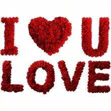 2000 片,深紅色絲綢玫瑰花瓣婚禮花卉裝飾,人造絲玫瑰花瓣裝飾婚禮派對,場景裝飾,生日派對用品,房間裝飾,家居裝飾 - 紅色 - 查看 5