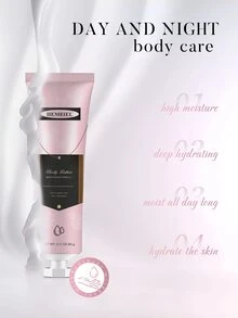 HEMEIEL 1pc Rejuvenate Your Skin With  Body Lotion,With Shea Butter & Nicotinamide - Suitable For All Skin Types! - Pink - View 5