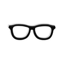 1pc Simple Glasses Metal Pin Brooch,Lanyard Lapel Coat Hat Bag Badge Jewelry Accessories Gifts For Doctor Optician Men Women,3 Colors