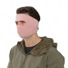 Sun Protective Anti UV Winter Face Mask & Ski Neck Gaiter - Cold Weather Half Balaclava - Pink - View 1