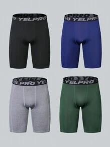 男士健身訓練健美短褲,有口袋,透氣排汗,輕盈彈性 - 黑色 - 查看 7