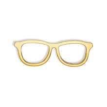 1pc Simple Glasses Metal Pin Brooch,Lanyard Lapel Coat Hat Bag Badge Jewelry Accessories Gifts For Doctor Optician Men Women,3 Colors