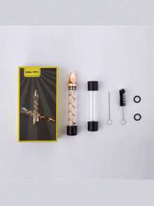 1pc Rotatable Pipe Cleaner Tool Kit For Hookah Water Smoking, A Gift For Smokers, Hand Rolled Cigarette - Gold - View 3