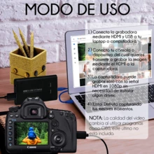 Capturadora de Video y Audio Full HD 1080p  a USB 3.0 para PC Laptop Consola de Videojuegos - Negro - Ver 3
