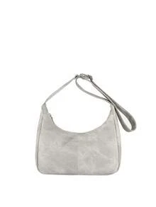 Winter Women's Cross-Body Bucket Bag - White - View 4