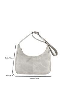 Winter Women's Cross-Body Bucket Bag - White - View 3