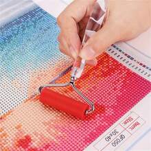1pc Metal Ballpoint Pen Head For Diamond Painting Tool, Stainless Steel Diamond Embroidery Mosaic Accessory - Red - Red - View 1