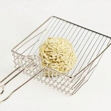 1個大型金屬貓砂鏟,防鏽,易於清潔,舒適的木柄,寵物清潔工具 - 銀色 - 查看 5