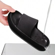 Claquette Garçons Fille Chaussons De Douche Enfant Pantoufles De Bain Antidérapant Chaussures De Piscine Et Plage EU29-37 - Noir - Voir 6