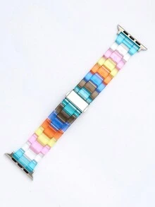 1入組手錶表帶彩虹亞克力透明表帶，樹脂表帶，適用於38mm、40mm、41mm、42mm、44mm、45mm、49mm的蘋果手錶表帶，樹脂手錶帶，適用於Series Ultra 9/8/7/6/5/4/3/2/1/SE - 彩色 - 查看 8