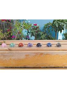 1入流行水晶烏龜桌面裝飾家居裝飾,室內配件帶來好運水晶 - 紫色 - 查看 3