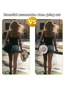 2入組便攜式皮革帽夾帽子收納衣架,適用於旅遊和郊遊 - 彩色 - 查看 6