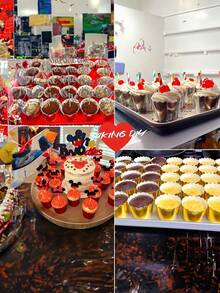 10入組厚金箔防沾杯形蛋糕紙杯,矽膠迷你蛋糕和松餅模具,一次性布丁甜點杯,完美的婚禮生日派對廚房烘焙工具 - 彩色 - 查看 4