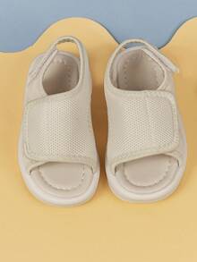 新款女童涼鞋,幼童/兒童韓版夏季防滑軟底鞋,男/女童沙灘鞋,嬰兒/幼童夏季涼鞋和軟底防滑初學走路者 - 米色 - 查看 5