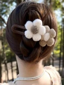 1入組花形鱷魚夾