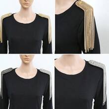 New Fashion Clothing Accessories Metallic Tassel Shoulder Patch For Handmade Blazers, Classic And Stylish Shoulder Tassel - Gold - View 5