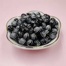 100pieces 8mm Colored Spiral Striped Acrylic Round Beads Handmade DIY Beaded Bracelets With Diamonds Phone Chain Accessories - 100pcs/8mm - View 17