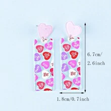 1雙情人節心形和字母形耳環 - 3# - 查看 11