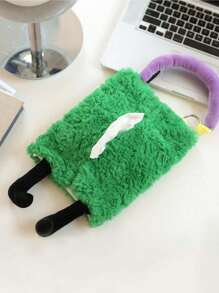 綠色絨布面紙盒套 - 綠色 - 查看 5