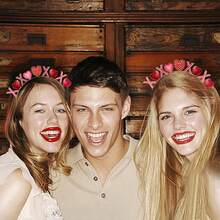 1件時尚情人節派對髮箍 Xoxo情人節派對禮物 - xo水晶髮箍 - 查看 2