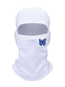 1pc Butterfly  Printed Mask Hood For Men And Women Outdoor Riding Balaclava Hat Windproof And Sunscreen Sun Hat - Multicolor - View 3