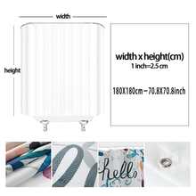 One Piece Of Japanese Ukiyo-E Shower Curtain, Kanagawa, Mt. Fuji, Great Wave, Cherry Blossom, Water Ink, Red Plum Blossom, Landscape, Sea Wave, Living Room Background Wall Flowers, Butterflies, Japanese-Style Modern Fashion Home Bathroom Shower Curtain, Shower Screen, Window Curtain, Bathtub Partition Curtain With Hooks, Home Bathroom Decorative Shower Curtain. - Black and White - View 8