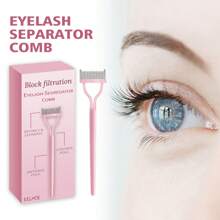 Lông mi Bộ lọc Dấu phân cách Lược Uốn xoăn Đẹp Lông mi Lông mi Và Đa chức năng Bàn chải lông mi - Hồng - Xem 1