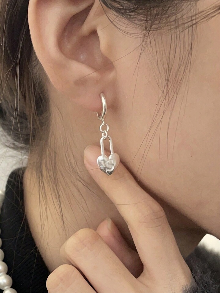 Double hot sale lock earrings