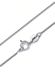 Collana in argento sterling 925 per donne e ragazze, Collana a catena a maglie, con chiusura a moschettone - ultra sottile e resistente, lunghezze 16/18/20/22/24 pollici di FOREVER QUEEN