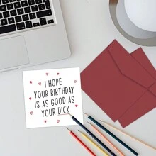 1 张送给男朋友的生日贺卡 - 送给丈夫的搞笑礼物 - 送给他 - 送给伴侣 - 送给情侣 - 带信封的男士淘气生日贺卡，圣诞节 - 彩色 - 查看 4