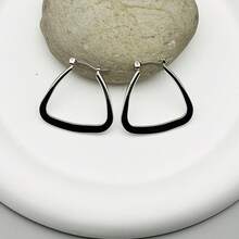 1 對女士時尚幾何形狀耳環適合日常佩戴 - 幾何形 - 查看 2