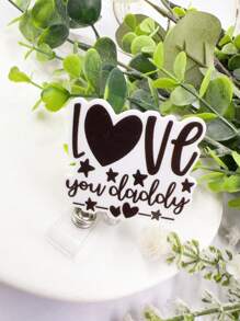 1pc Cute English Letter Lanyard For Work Id Card, Nurse Badge, Bus Pass, Keychain - Multicolor - View 28