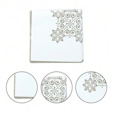 20pcs Vintage Pattern Disposable Paper Napkins, Great For Festival Party Table Decoration - Multicolor - View 5