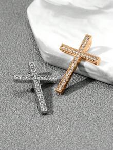 1個微鑲鑽十字吊墜,適用於diy項鍊 - 十字 - 查看 1