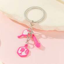 1個女性迷人時尚的甜味與辣味系列鑰匙扣,帶有鏡子、麥克風和袋子吊飾,是給朋友和摯友的完美禮物 - 彩色 - 查看 7
